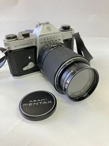 ASAHI PENTAX ペンタックス SPOTMATIC F 一眼レフフィルムカメラ SMC TAKUMAR 1:1.4/100 KOMURA 1:4.5 レンズ 2本 シャッターOK fah 2B035