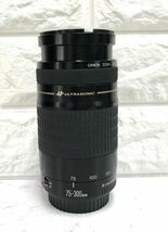 Canon キャノン レンズ ZOOM LENS EF ULTRASONIC ウルトラソニック 75-300mm 1:4-5.6 動作未確認 レンズ 中古 fah 5J001S_画像2