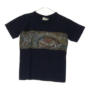 【20959】 GOOSES T-SHIRTS グースズ ファッション キッズ トップス シャツ 半袖シャツ Tシャツ 丸ネック プリント ネイビー 4 58cm