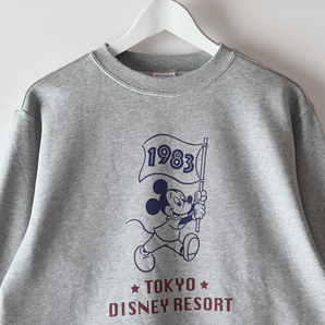 新品 Champion × Disney Tokyo コラボ スウェット Lサイズ グレー / ミッキーマウス ディズニー チャンピオンの画像4