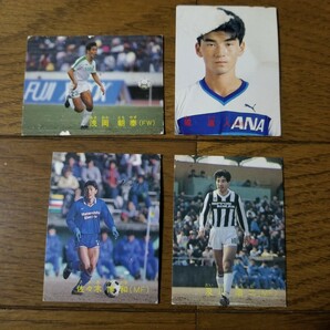 1988 88 カルビー 日本リーグ サッカー No.46堀 73朝岡 85佐々木 92及川 (検)日本代表 ANA 松下 読売 NKK 三浦知良 ラモス 武田 松永 の画像1