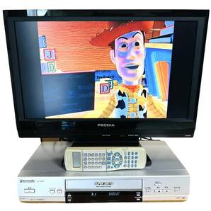【整備動作品】 Panasonic パナソニック Hi-Fi stereo ハイファイ ステレオ SUPER DRIVE VHS ビデオデッキ NV-HV61の画像3