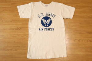 ザ リアル マッコイズ Tシャツ (38) AMERICAN ATHLETIC / フロッキープリント / U.S.ARMY AIR FORCE
