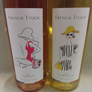 フレンチ・タッチ French Touch White 2020 & Rose 2021 白&ロゼワインセット Chardonnay Grenache フランス 未開栓①の画像2
