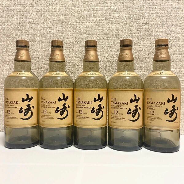 サントリー 山崎12年700ml 空瓶×5本