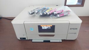 EPSON EP-807AW インクジェットプリンター エプソン カラリオ ジャンク 互換インク付属