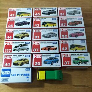 4-253 TOMICA トミカ トヨタ 三菱 ルノー HONDA 日野 ランボルギーニ ベンツ 日産 はとバス 16点 まとめ セットの画像1