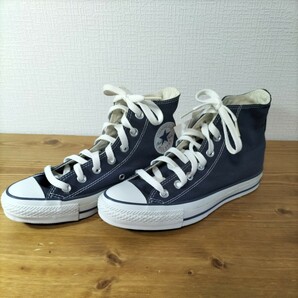 4-300 CONVERSE ALL STAR コンバース オールスター シューズ 靴 スニーカー ハイカット ネイビー 24cm の画像6