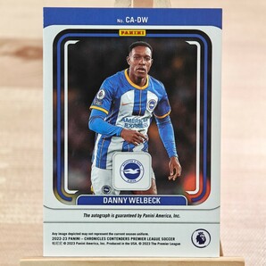 99枚限定 ダニー・ウェルベック 2022-23 Panini Chronicles Contenders Danny Welbeck 45/99 Brighton 直筆サインカードの画像2