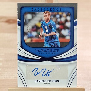 25枚限定 ダニエレ・デ・ロッシ 2022-23 Panini Immaculate Italy Daniele De Rossi Auto 12/25 直筆サインカード