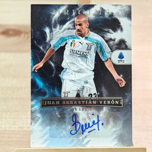 99枚限定 フアン・セバスティアン・ベロン 2022-23 Panini Chronicles Origins Auto Juan Sebastian Veron 66/99 直筆サインカードの画像1