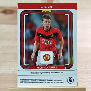 64枚限定 マイケル・キャリック 2022-23 Panini Chronicles Contenders Michael Carrick 36/64 Manchester United 直筆サインカードの画像2