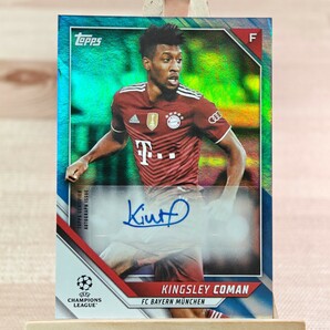 99枚限定 キングスレイ・コマン 2021-22 Topps UEFA Champions Kingsley Coman Bayern Munchen 67/99 直筆サインカードの画像1