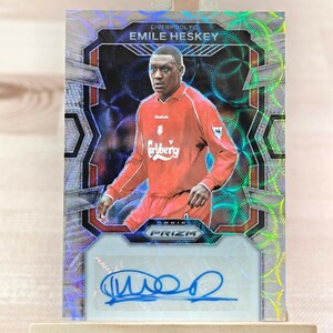 エミール・ヘスキー 2023-24 Panini Prizm Premier League Choice Emile Heskey Auto Liverpool 直筆サインカード