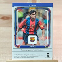 50枚限定 ルイス・フィーゴ 2022-23 Panini Chronicles Contenders Luis Figo 06/50 Barcelona 直筆サインカード_画像2