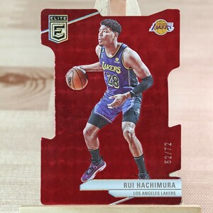 72枚限定 八村塁 2023-24 Panini Donruss Elite Austin Reaves Red Aspirations Die Cut 52/72 レイカーズ