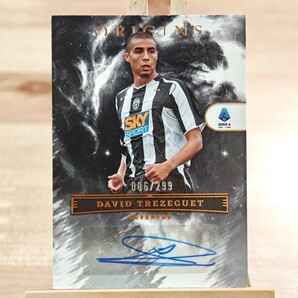 299枚限定 ダヴィド・トレゼゲ 2022-23 Panini Chronicles Origins David Trezeguet Juventus 006/299 直筆サインカードの画像1