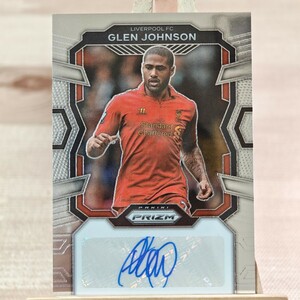 グレン・ジョンソン 2023-24 Panini Prizm Premier League Glen Johnson Auto Liverpool 直筆サインカード