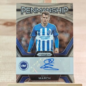 ソリー・マーチ 2023-24 Panini Prizm Premier League Solly March Penmanship Auto Brighton 直筆サインカード