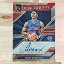 アサー・トンプソン 2023-24 Panini Donruss Elite Ausar Thompson RC Rookie New Breed Auto 直筆サインカード_画像1