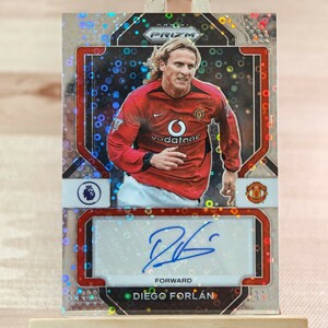 ディエゴ・フォルラン 2022-23 Panini Prizm EPL Breakaway Diego Forlan Auto Manchester United 直筆サインカード