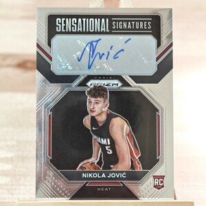 ニコラ・ヨビッチ 2022-23 Panini Prizm Nikola Jovic RC Rookie Auto SENSATIONAL SIGNATURES 直筆サインカード マイアミ・ヒート