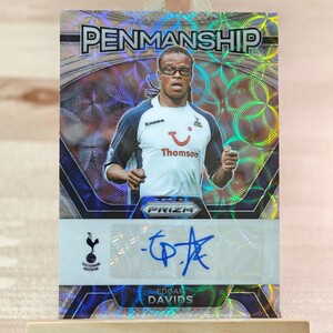 エドガー・ダーヴィッツ 2023-24 Panini Prizm EPL Choice Edgar Davids Penmanship Auto Hotspur 直筆サインカード