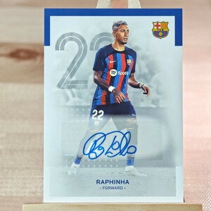 ハフィーニャ 2022-23 Topps Barcelona Team Set Raphinha Auto 直筆サインカード