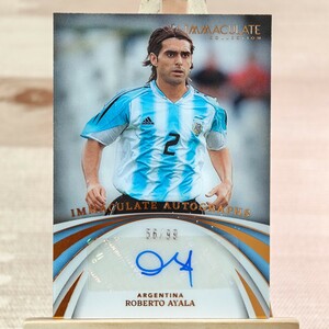 99枚限定 ロベルト・アジャラ 2022-23 Panini Immaculate Immaculate Auto Roberto Ayala 56/99 直筆サインカード