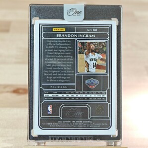 40枚限定 ブランドン・イングラム 2022-23 Panini One and One 25/40 Brandon Ingram Blue Holo ニューオーリンズ・ペリカンズの画像2