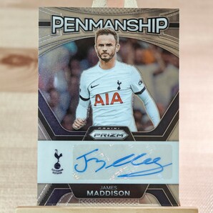 ジェームズ・マディソン 2023-24 Panini Prizm Premier League James Maddison Penmanship Auto Hotspur 直筆サインカードの画像1