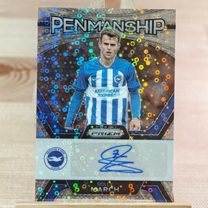 ソリー・マーチ 2023-24 Panini Prizm Premier League Breakaway Solly March Penmanship Auto Brighton 直筆サインカード