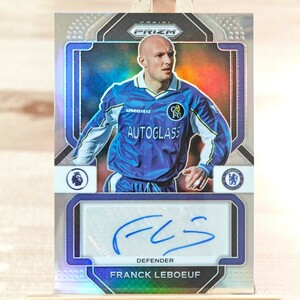 49枚限定 フランク・ルブーフ 2022-23 Panini Prizm Premier League Franck Leboeuf Auto Chelsea 43/49 直筆サインカード