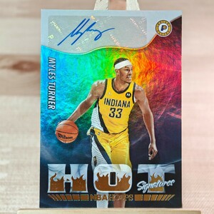2022-23 Panini NBA Hoops Hot Signatures Myles Turner Autograph Pacers 直筆サインカード マイルズ・ターナー