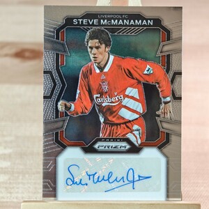 スティーブ・マクマナマン 2023-24 Panini Prizm Premier League Steve McManaman Auto Liverpool 直筆サインカード