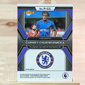 カーニー・チュクエメカ 2023-24 Panini Prizm Premier League Breakaway Carney Chukwuemeka Penmanship Auto Chelsea 直筆サインカードの画像2