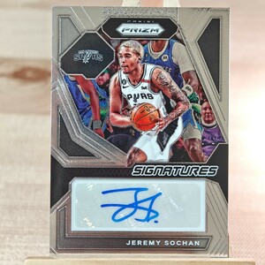 ジェレミー・ソーハン 2023-24 Panini Prizm Signatures Auto Jeremy Sochan 直筆サインカード サンアントニオ・スパーズ