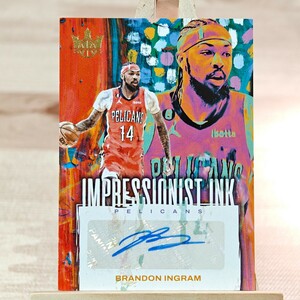 99枚限定 ブランドン・イングラム 2023-24 Panini Court Kings Auto Brandon Ingram Impressionist Ink 33/99 直筆サインカード ペリカンズ