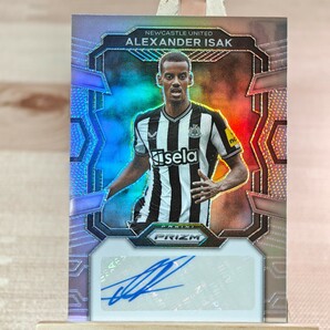 99枚限定 アレクサンデル・イサク 2023-24 Panini Prizm Premier League Alexander Isak Auto Newcastle United 38/99 直筆サインカードの画像1