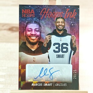 25枚限定 マーカス・スマート 2023-24 Panini NBA Hoops Ink Marcus Smart Memphis Grizzlies 20/25 直筆サインカードの画像1