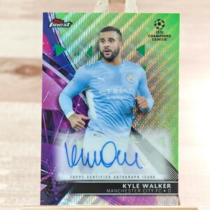 99枚限定 カイル・ウォーカー 2021-22 Topps Finest UEFA Kyle Walker Auto Manchester City 49/99 直筆サインカード