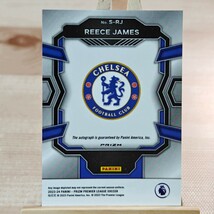 リース・ジェームズ 2023-24 Panini Prizm Premier League Choice Reece James Auto Chelsea 直筆サインカード_画像2