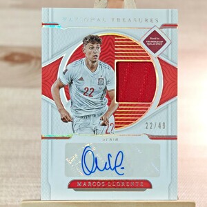 49枚限定 マルコス・ジョレンテ 2022 Panini National Treasures FIFA Marcos Llorente Auto 22/49 直筆サインカード