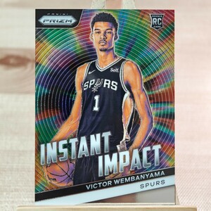 ビクター・ウェンバンヤマ 2023-24 Panini Prizm Victor Wembanyama Instant Impact Rookie RC サンアントニオ・スパーズ