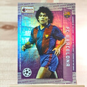 99枚限定 2023-24 Topps UCC Merlin Heritage Legends Diego Maradona Barcelona 76/99 ディエゴ・マラドーナ