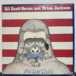※盤面美品【IES-67124国内盤面JPNオリジナルLP 】GIL SCOTT HERON BRIAN JACKSON ギルスコット ヘロンの世界 raregroove soul funkの画像1