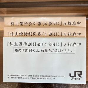 JR東日本 株主優待 割引券の画像1