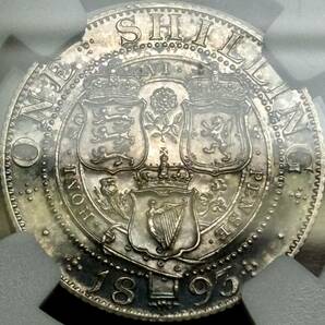 【イギリス銀貨】(希少プルーフ貨 NGC-PF64 CAMEO 1893年銘)の画像2