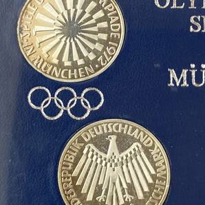 1972年 ドイツ ミュンヘンオリンピック 銀貨 10マルク 4枚×2セット 五輪 記念コイン 硬貨②の画像2