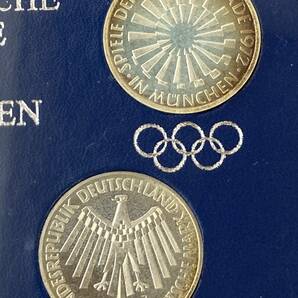 1972年 ドイツ ミュンヘンオリンピック 銀貨 10マルク 4枚×2セット 五輪 記念コイン 硬貨②の画像3